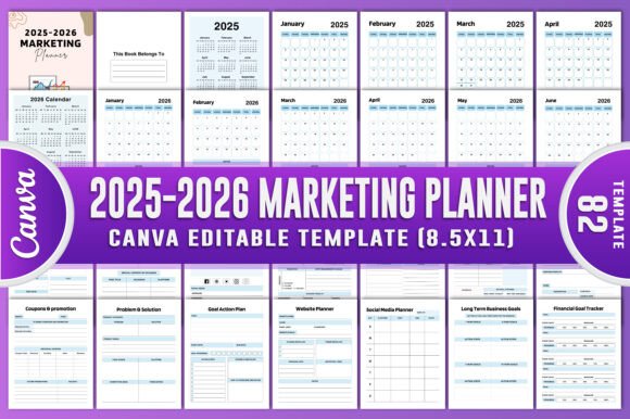 2025-2026 Marketing Planner Canva KDP: A Comprehensive Tool for Modern Marketers
