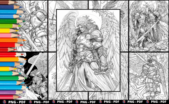 Angels Vs Demons – 39 Epic Biblical Coloring Pages