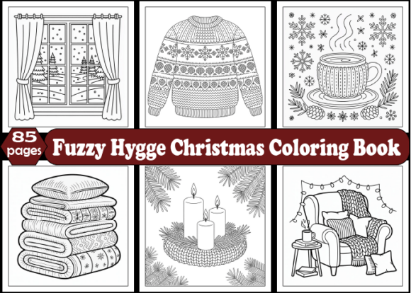 Cozy Holiday Coloring for Adults