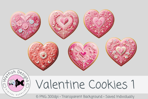 Enhance Your Valentine Projects with Valentine PNG Clipart Cookies 1