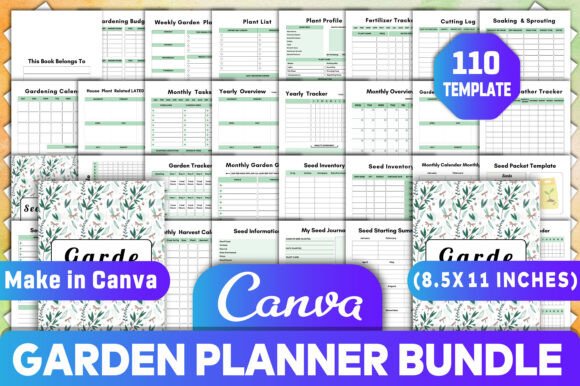 Garden Planner Bundle Canva Kdp Interior