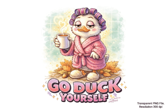 Go Duck Yourself PNG: A Cozy and Playful Design for Creative Projects