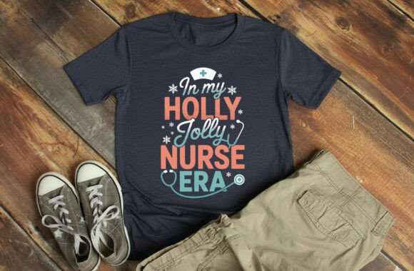 In My Holly Jolly Nurse Era T-Shirt: A Timeless Design for Modern Creators
