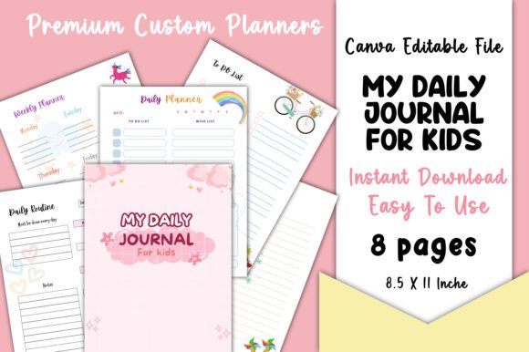 My Daily Journal for Kids Canva KDP