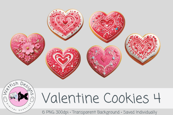Valentine PNG Clipart Cookies 4: A Sweet Addition to Your Design Projects