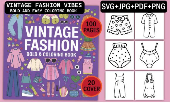 Vintage Fashion Vibes Coloring Book: A Strategic Tool for Creative and Professional Growth